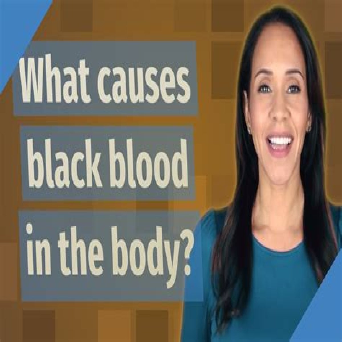 What causes black blood?